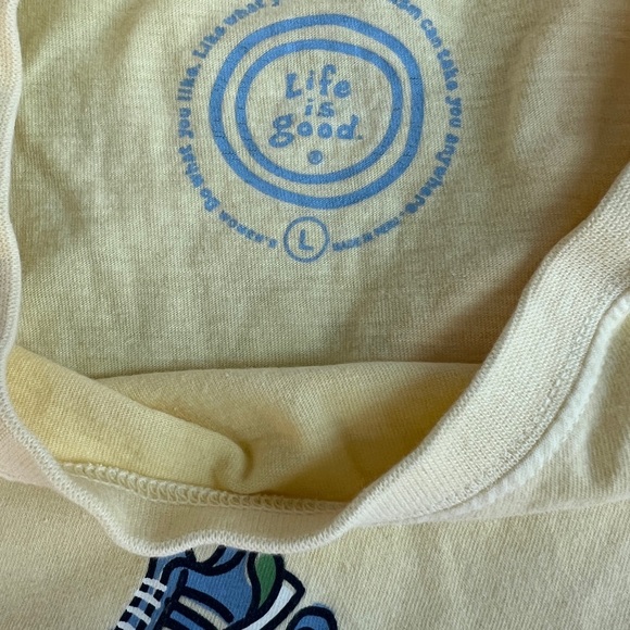 Life is Good Bundle! One Yellow & One  Orange Size Large - Picture 3 of 6